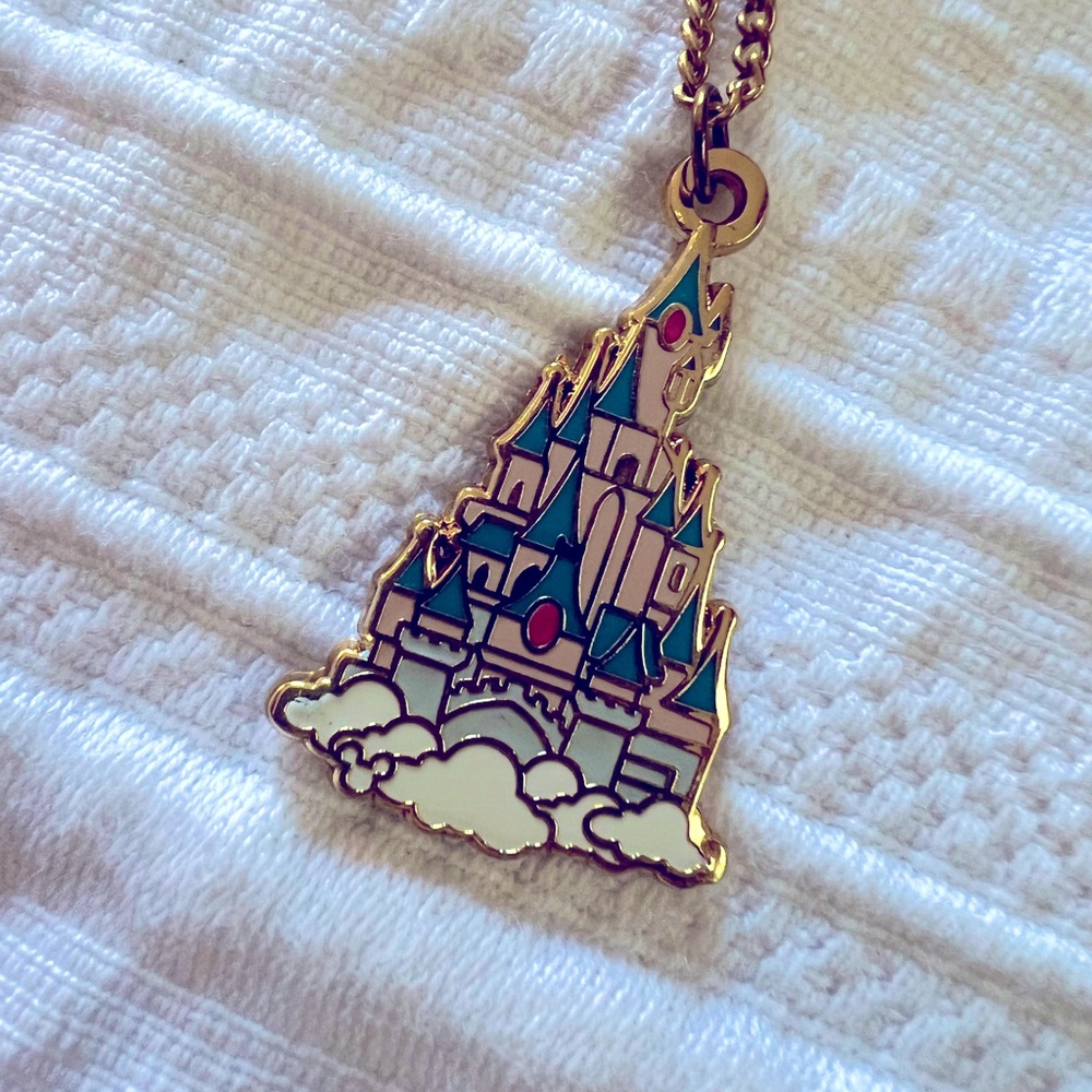 Disneyland Paris Sleeping Beauty Castle Necklace by Grape Soda Club